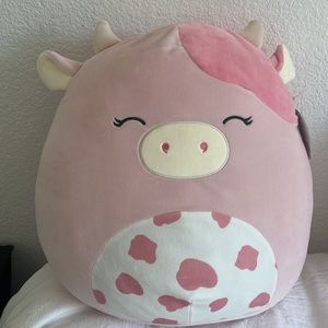 Squishmallows Clay The Pink Spotted Cow Plush 16” Plush Toy